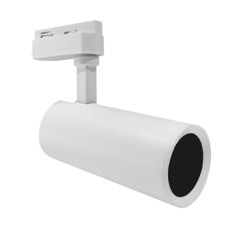 Foco Riel Decorativo Monofásico 1xGU10 Blanco-0