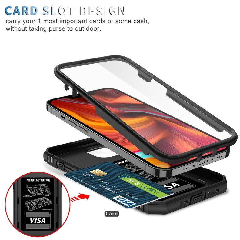 Para: iPhone 14 Plus - Carcasa Resistente Aro Imán-1