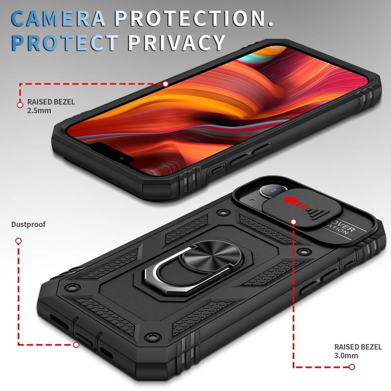 Para: iPhone 14 Plus - Carcasa Resistente Aro Imán-6