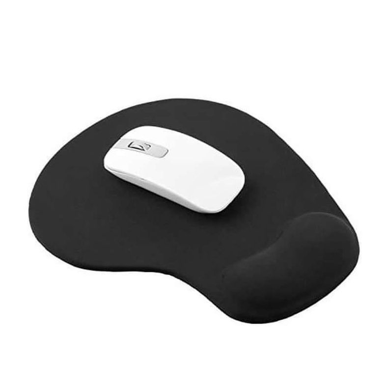 Mouse Pad Con Almohadilla De Gel Para Pc Negro-0