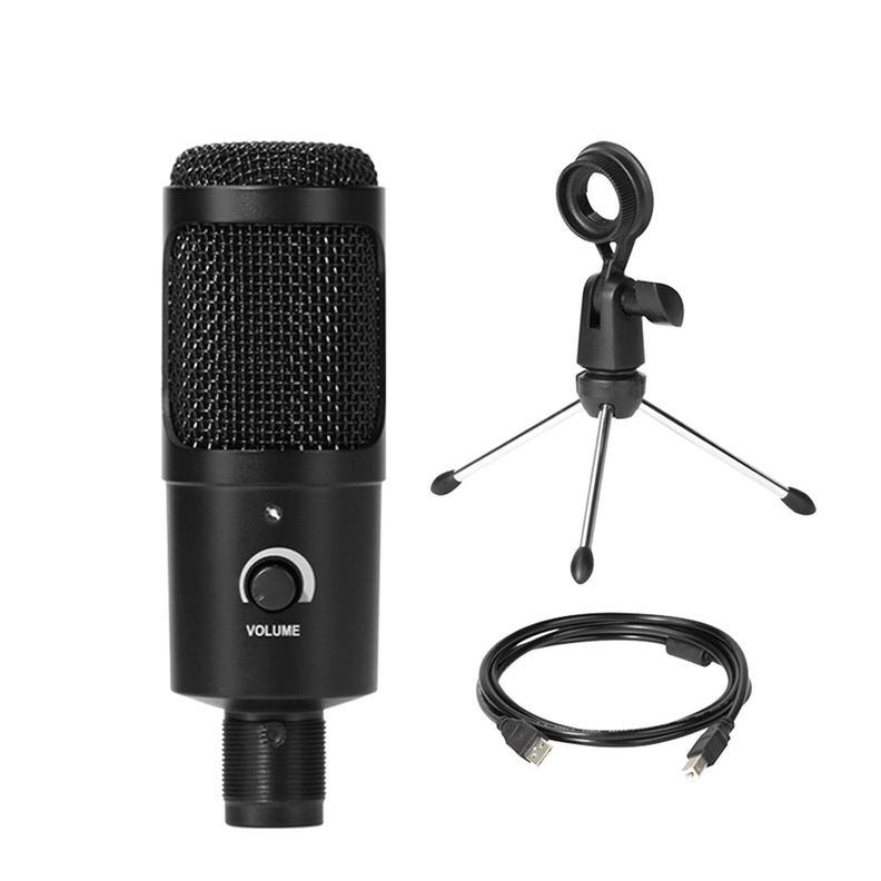 Micrófono Condensador Profesional Con Tripode Audiopro-1
