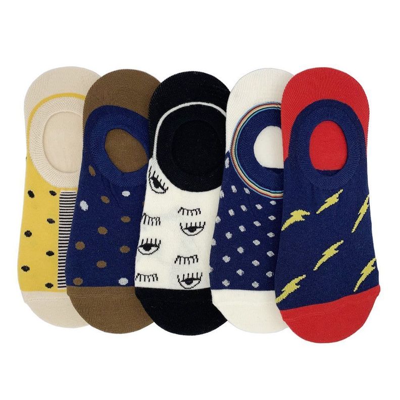 Calcetines con diseño, NW, modelo invisible, pack de 5-0
