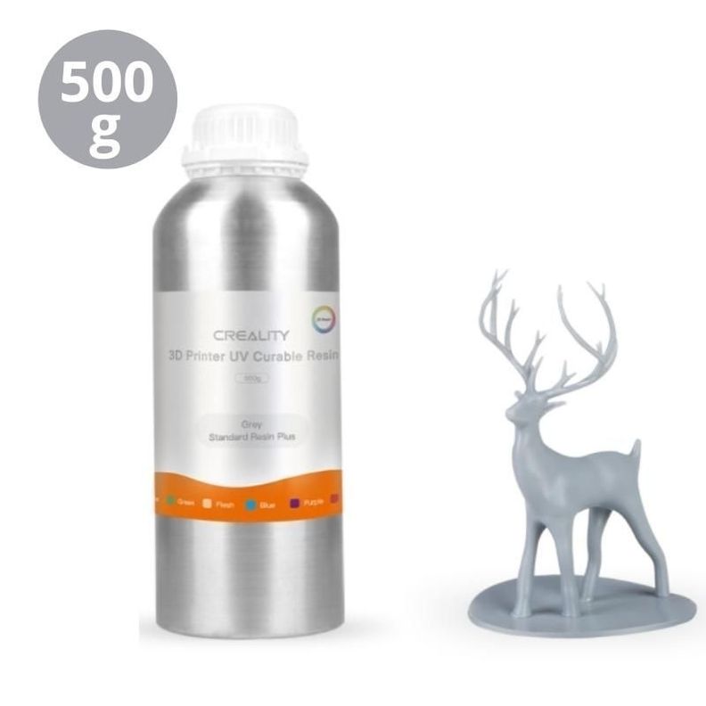 Resina Para Impresoras 3D Creality Plus 500g Gris-0