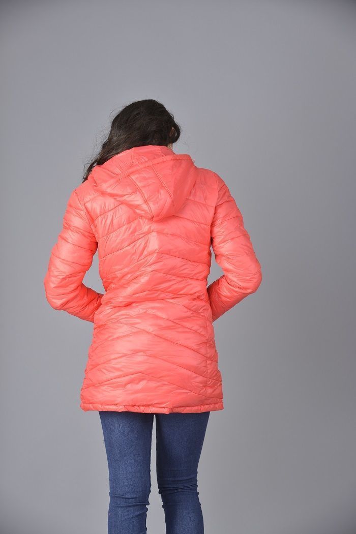 Parka larga con piel coral-1