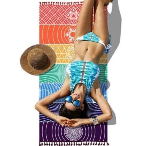 Pareo Playa Diseño Yoga, Pareo Toalla Promoción-2