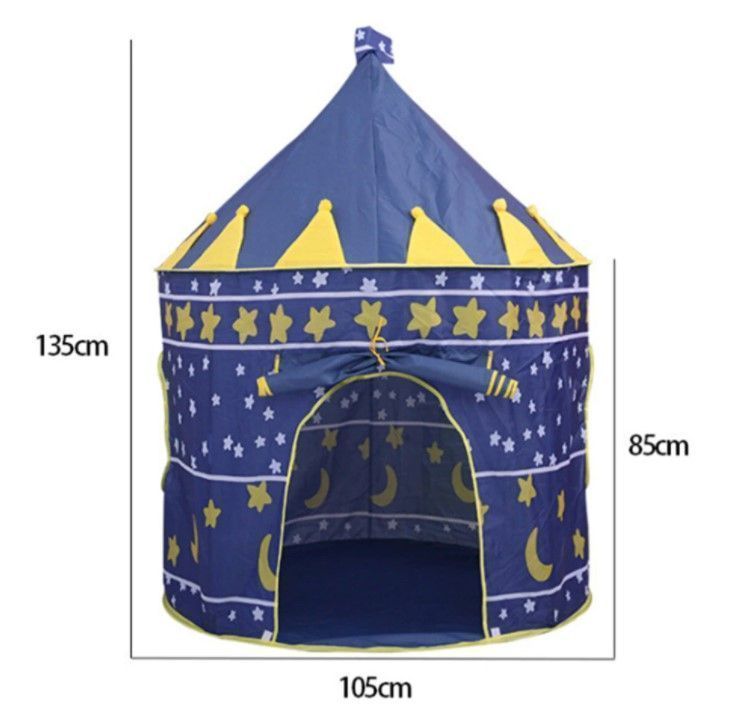 Carpa Castillo Niño portátil - AZUL-1