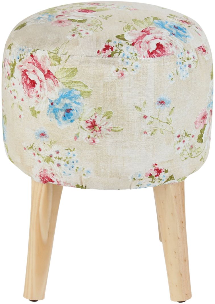 Pouf Bird Flores 35x35x45 cm Maxima Design Beige