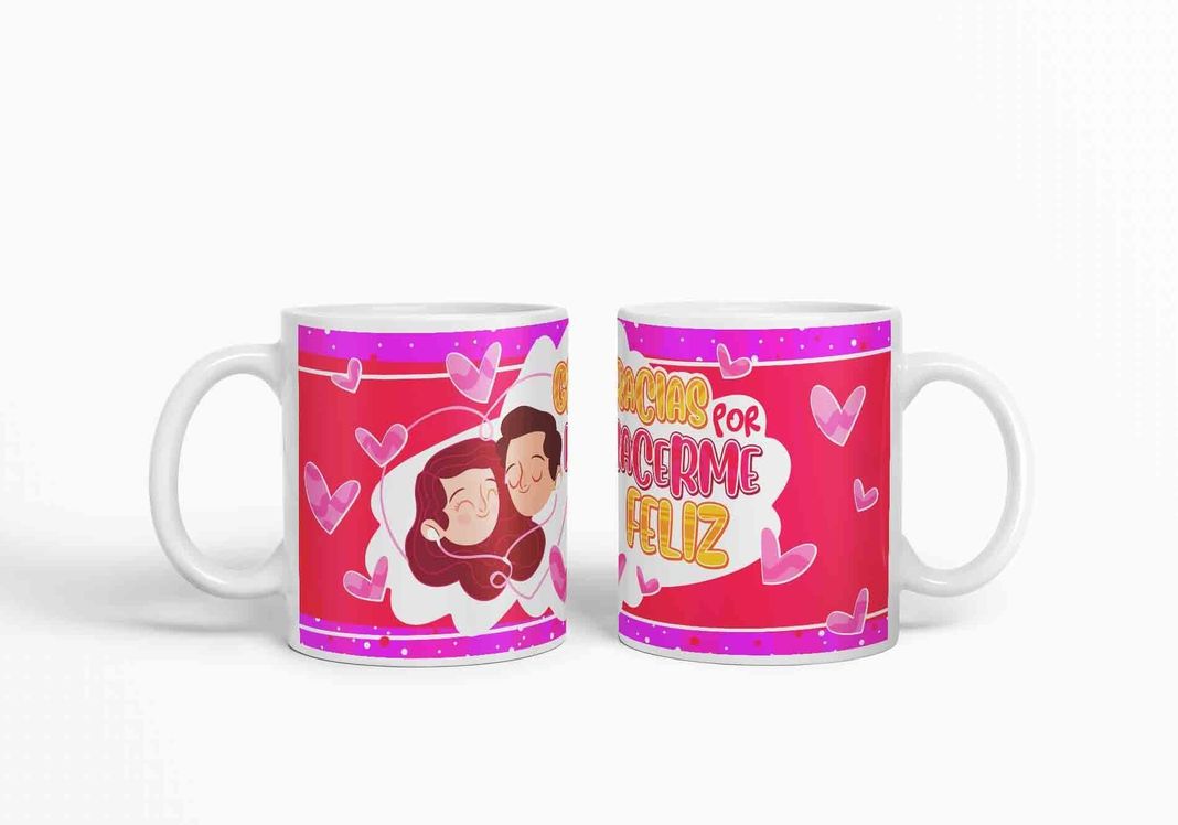 Taza Expresión De Amor-Gracias por hacerme Feliz D13 (320ml)-2