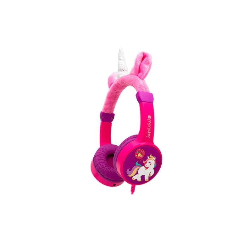 Audífonos Unicornio Rosado Alámbrico Monster - Ps-0