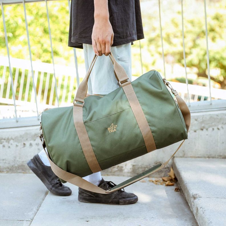 Bolso viaje sustentable verde Botela-6