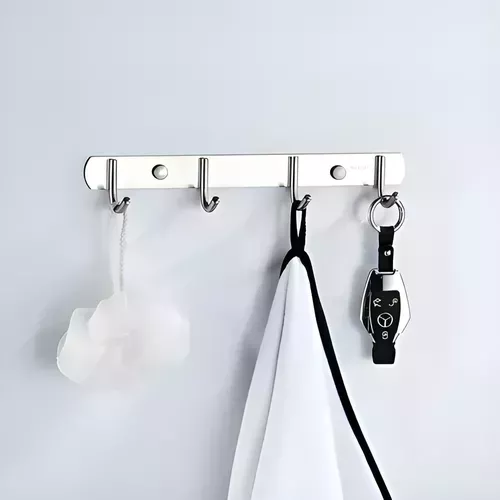 Colgador Perchero Aluminio De Pared Para Toallas Ropa-3