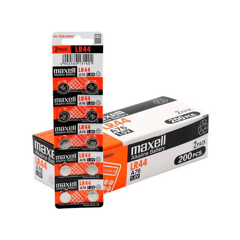 Pack 10 Pilas Ag13 Lr44 A76 Maxell Alcalina Tipo Reloj-2