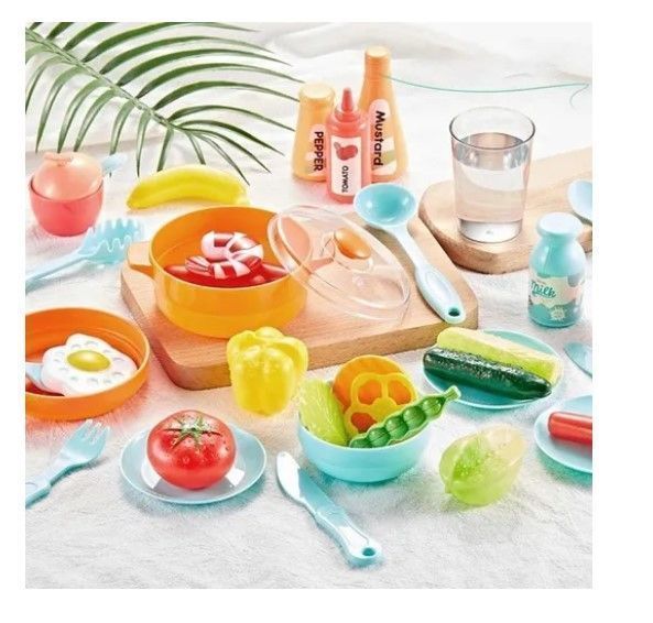Cocina De Juguete 42 Accesorios Estilo Moderno Rosada-6