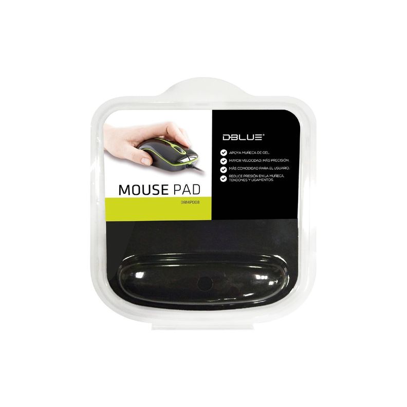 Mouse Pad Ambidiestro Gel Con Apoya Muñeca Dblue-2