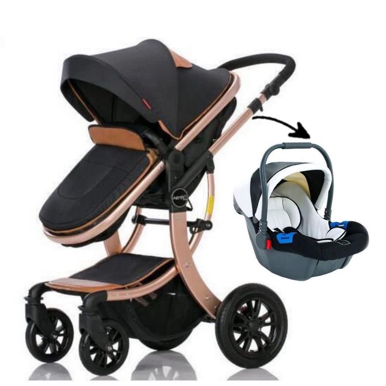 Coche Travel System Genova Black-3