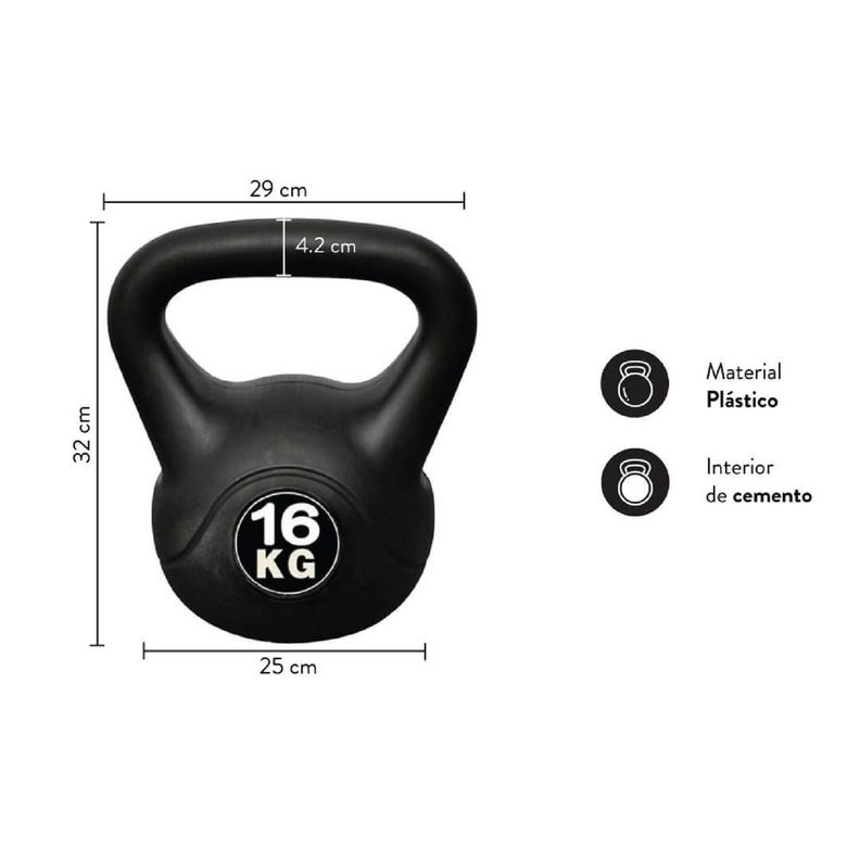 Kettlebell – Pesa Rusa 16 kg-1