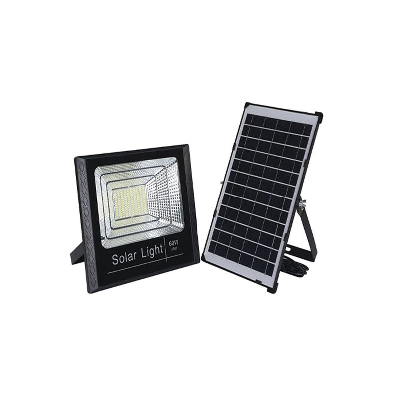 Foco Proyector De Área LED 60W Con Panel Solar-0