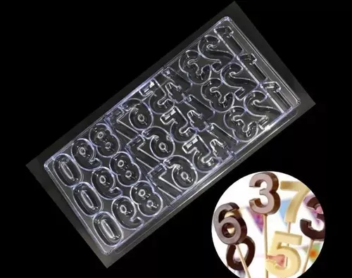 Molde Para Chocolates Molde De Chocolate Molde Numeros -1
