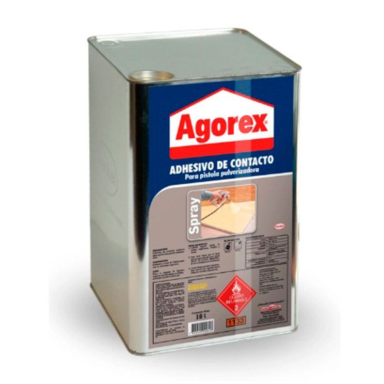 Pegamento Adhesivo De Contacto Multiuso Agorex-60 18 Litros-1