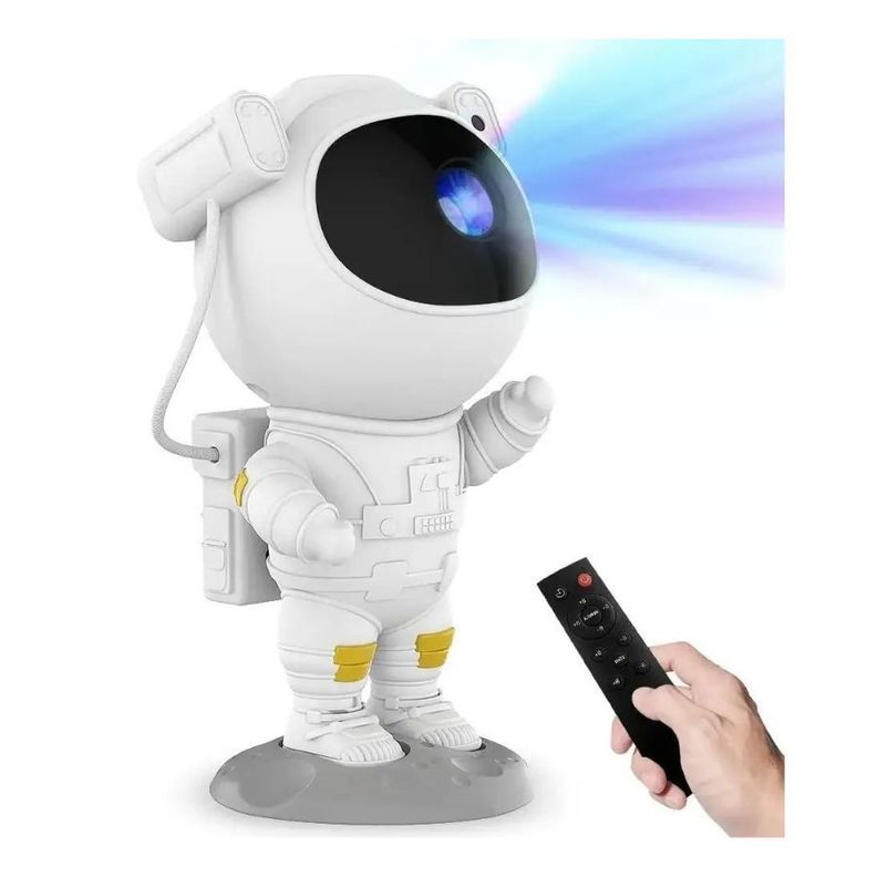 Lámpara De Noche De Astronauta con Proyector de Estrellas-1