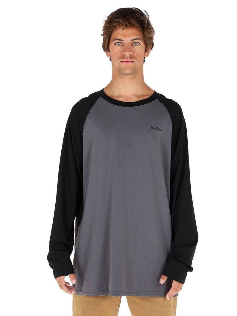 Polera Manga Larga Dubia Gris Hombre-0