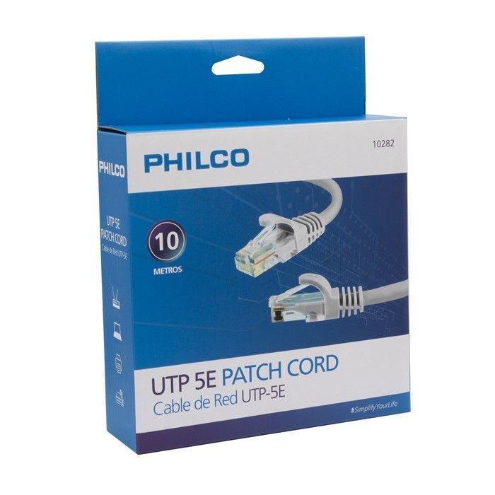 Cable de Red 10 Metros Upt Cat 5e Philco-0