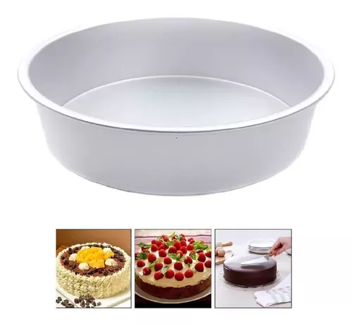 Moldes De Aluminio Para Tortas Molde Queque Molde Torta 26cm-1