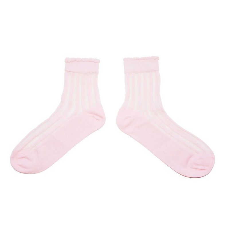 Calcetines con diseño,Transparentes,  NW, modelo crew, 5 pares-6