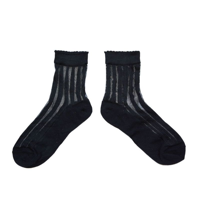 Calcetines con diseño,Transparentes,  NW, modelo crew, 5 pares-5