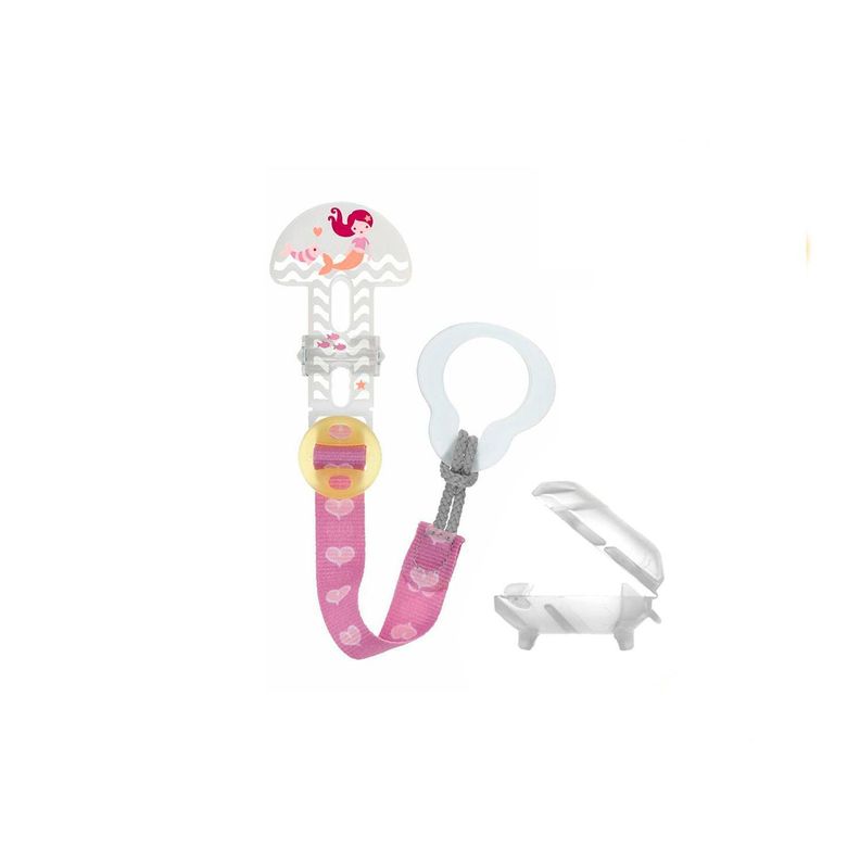 Prendedor Mam Portachupete + Clip Cobertor Rosa-0