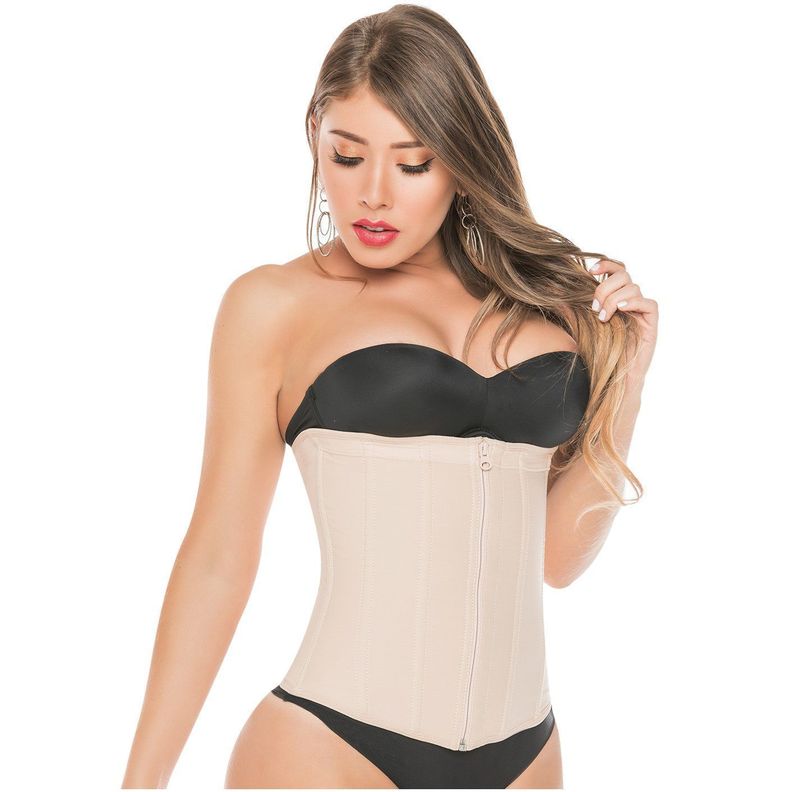 Cinturilla Moldeadora Con Broches y Cierre 315-1 Beige-2