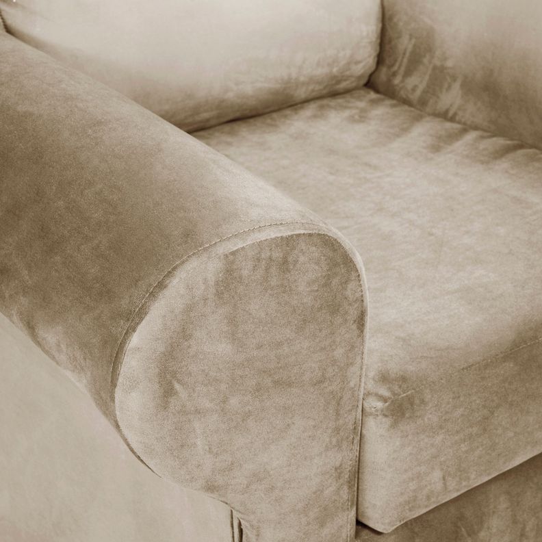 Sillon Beron 1c Felpa Beige  95 x 90 x 100-2