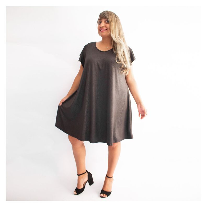 Vestido Martina Negro Print-0