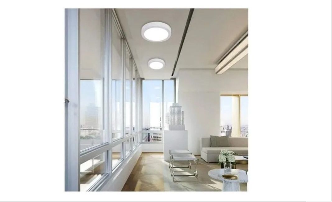 Foco Panel Plafón Led 24w Sobrepuesto Redondo-1