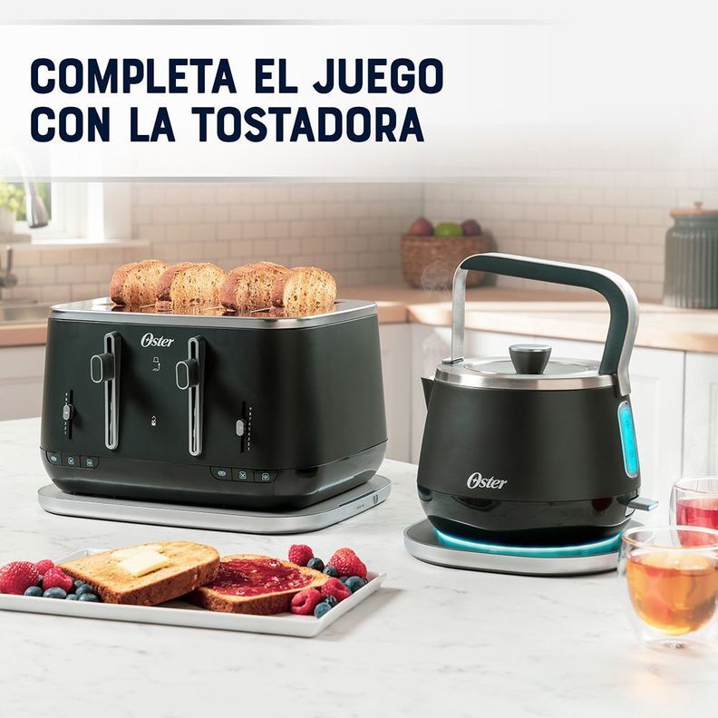 Hervidor eléctrico Oster® premium con capacidad de 1.5L BVSTKT4510B-6