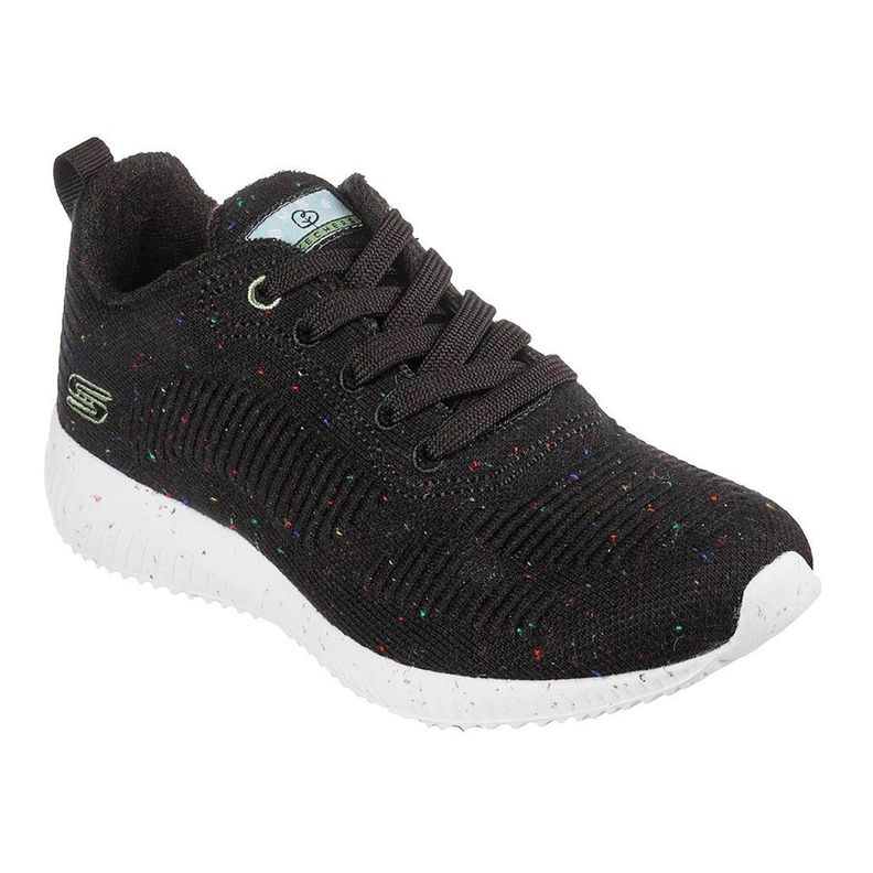 Zapatilla Skechers Mujer Bobs Sport Squad Negro-0