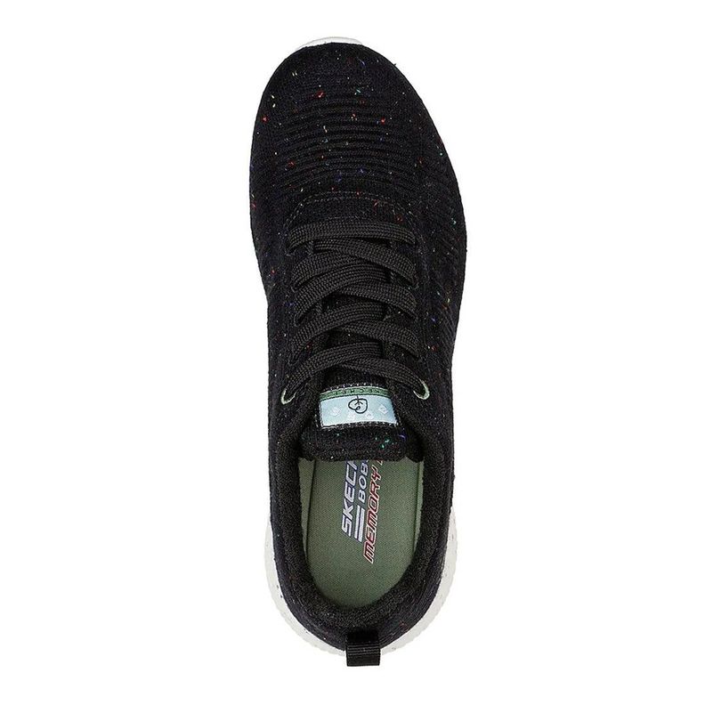 Zapatilla Skechers Mujer Bobs Sport Squad Negro-3