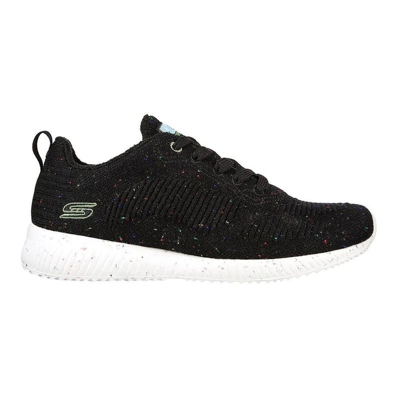 Zapatilla Skechers Mujer Bobs Sport Squad Negro-1
