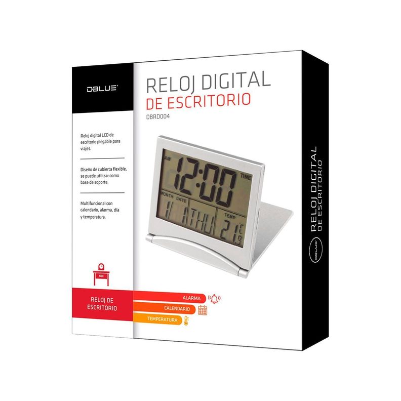 Reloj Digital LCD De Escritorio Multifuncional Dblue-4
