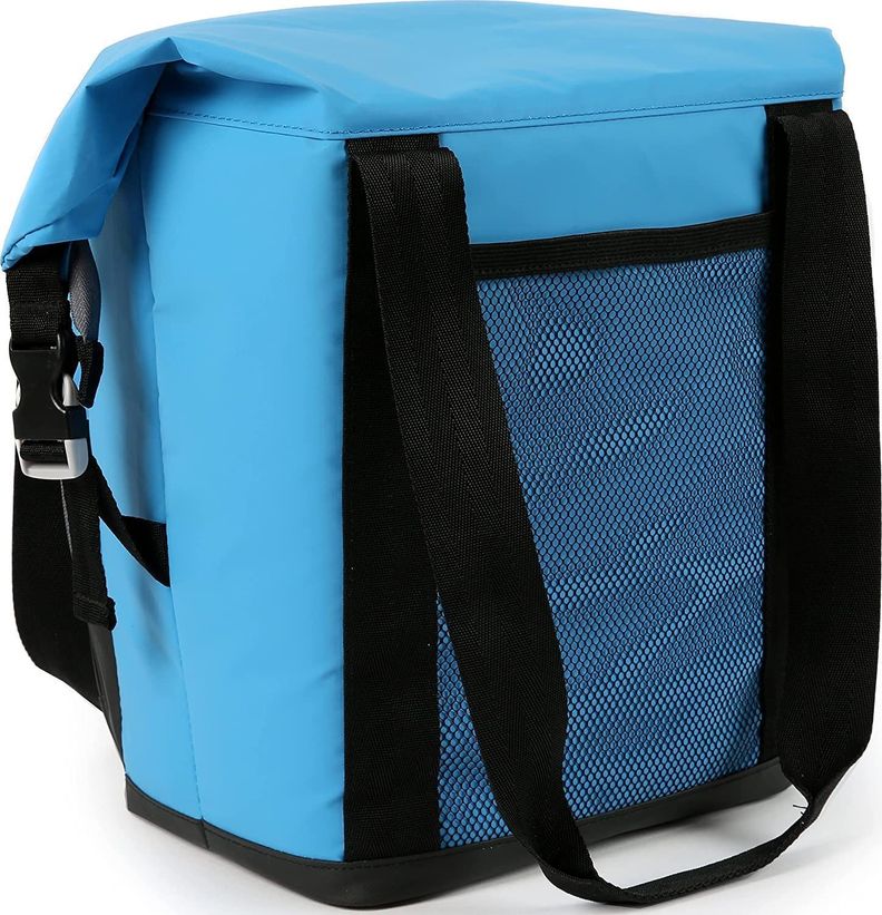 Cooler Deep Freeze 12 Latas Plegable Celeste Titan-2