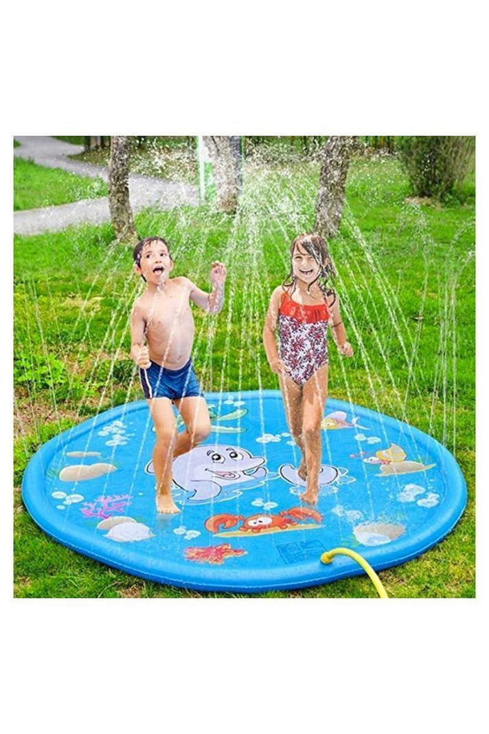 Alfombra De Agua 1 Metro Piscina Lanza Chorros Niños-3