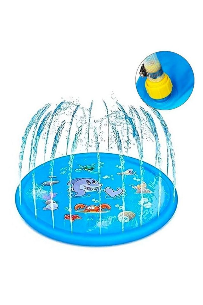 Alfombra De Agua 1 Metro Piscina Lanza Chorros Niños-5