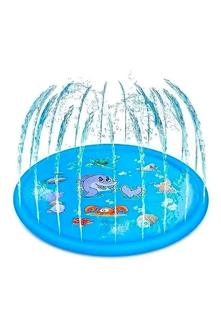 Alfombra De Agua 1 Metro Piscina Lanza Chorros Niños-0