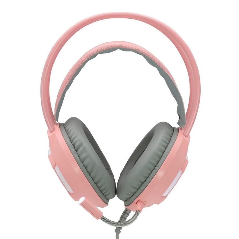 Audifono Gamer Monster Girl Warm Rosa - Malik-1
