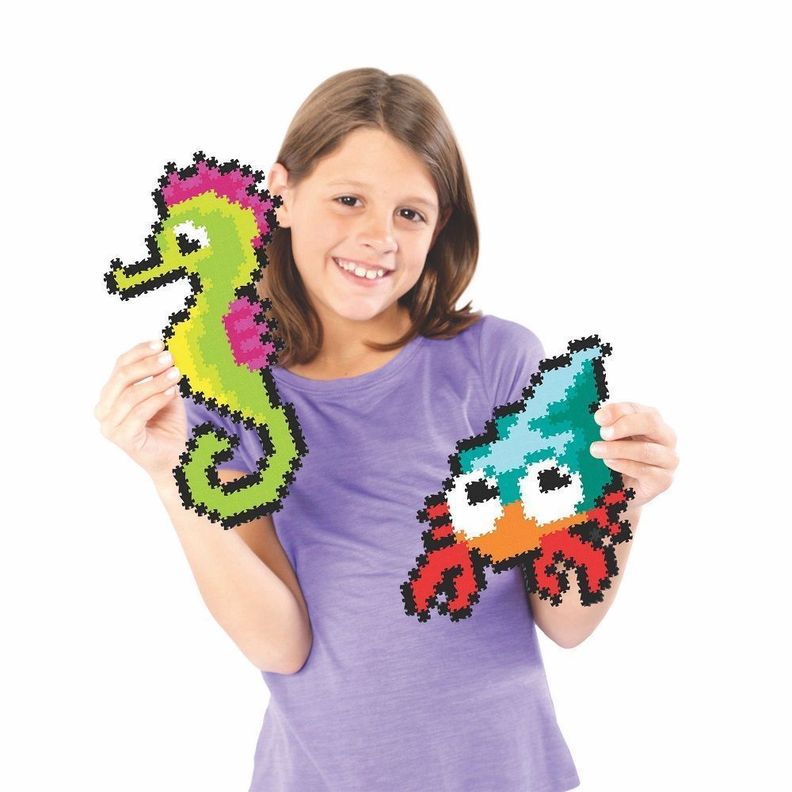 JIXELZ PUZZLE DE PIXELES 700 PC SET AMIGOS DEL MAR-1