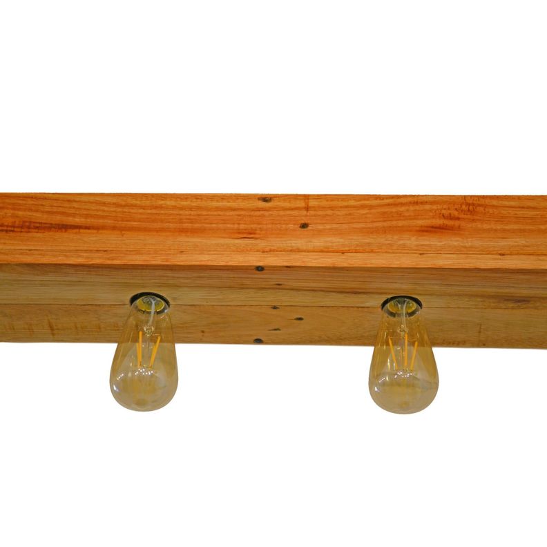 Lámpara cielo madera robusta 4 ampolletas-2