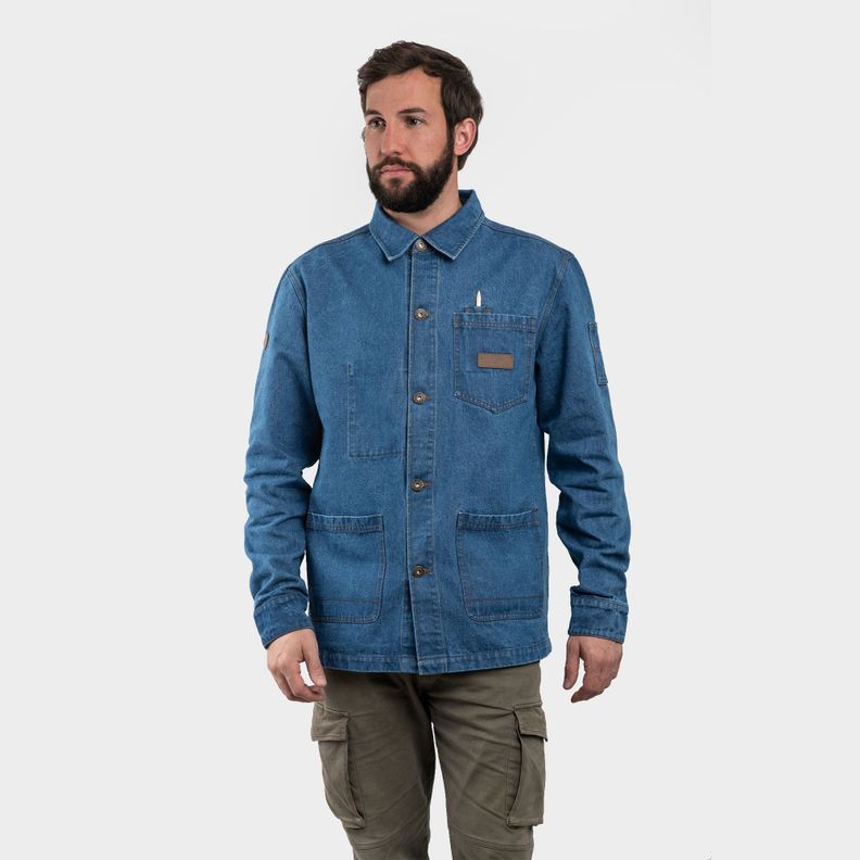 Chaqueta Jeans Harbut LightBlue Hombre Gnomo-0