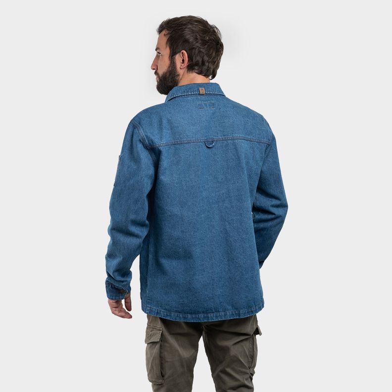 Chaqueta Jeans Harbut LightBlue Hombre Gnomo-1
