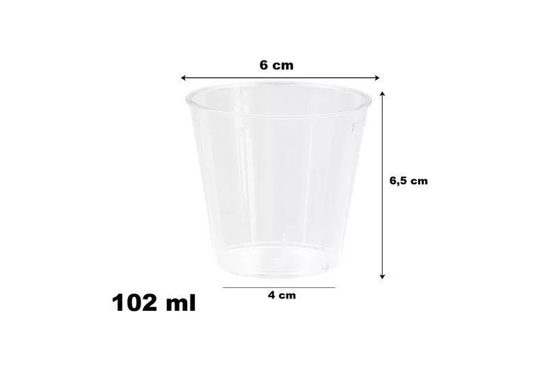 25 Set De Vasos Shot Postres Pocillos Vasos Plastico 102 Ml -2