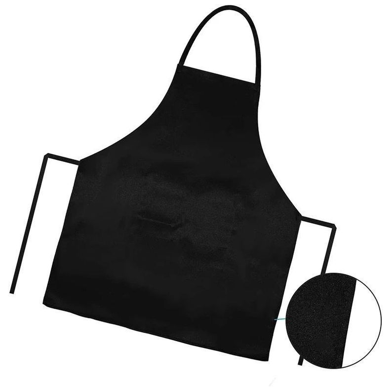Delantal de Cocina Negro Tipo Gourmet Unisex-0